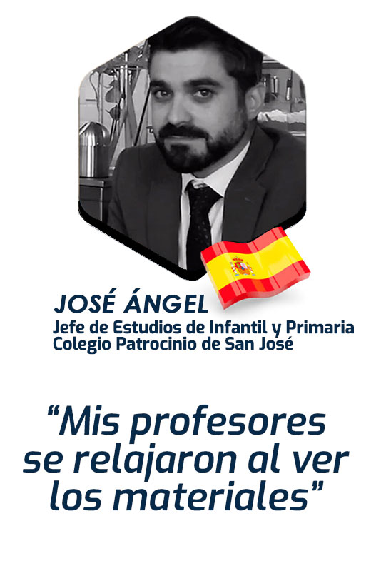 Mis profesores se relajaron al ver los materiales