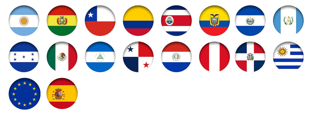 Banderas LATAM y EU
