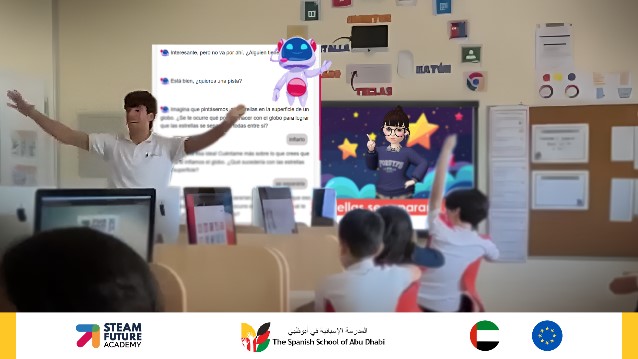 Clase con AIDIN en The Spanish School of Abu Dhabi